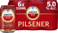 Amstel Pilsener 6x33 cl Foto van Amstel Pilsener 6x33 cl