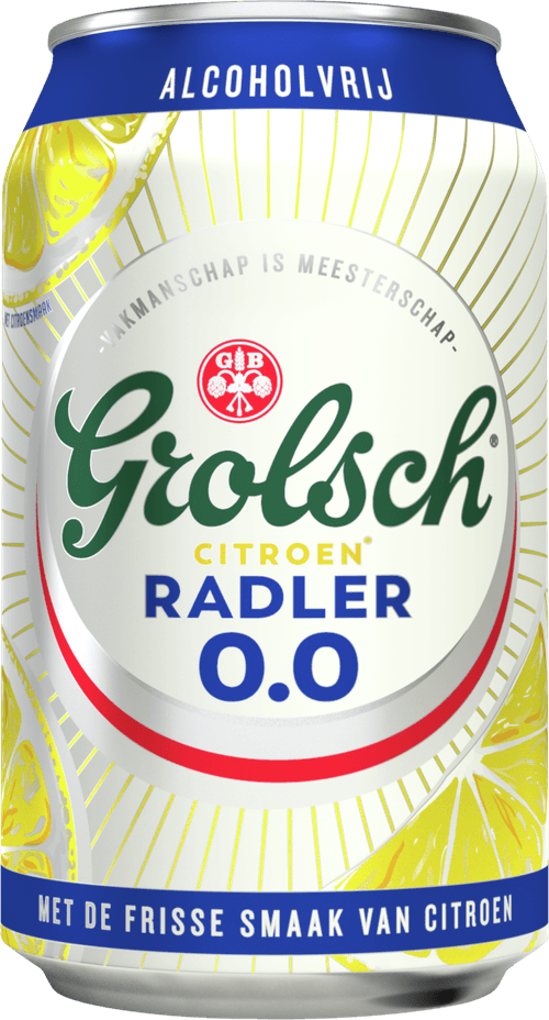 Grolsch Radler alcoholvrij citroen
