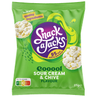 Snack a Jacks Cream & chives Foto van Snack a Jacks Cream & chives