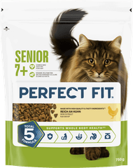 Perfect Fit Kattenvoer droog senior kip Foto van Perfect Fit Kattenvoer droog senior kip