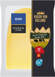 Kroon van Holland Belegen kaas 48+ plakken Foto van Kroon van Holland Belegen kaas 48+ plakken