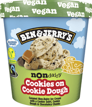 Ben & Jerry's Cookies on cookie dough non dairy Foto van Ben & Jerry's Cookies on cookie dough non dairy