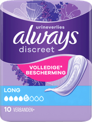 Always Discreet verband urineverlies long Foto van Always Discreet verband urineverlies long