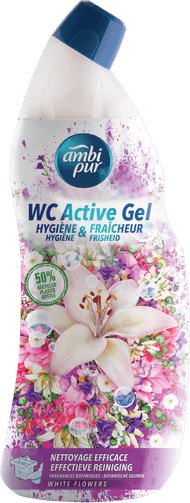 Foto van Ambi Pur Wc active gel white flowers