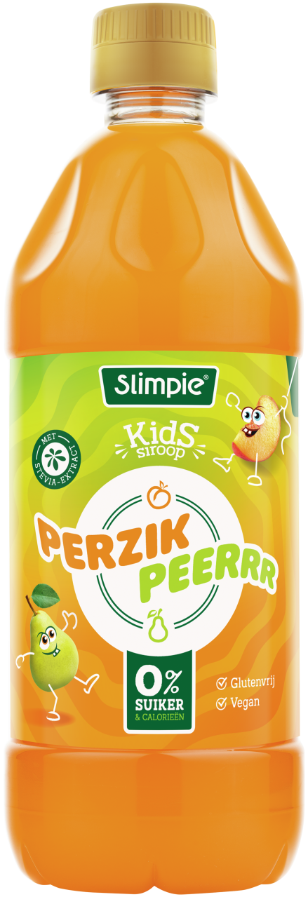 Slimpie Kids limonadesiroop perzik peer