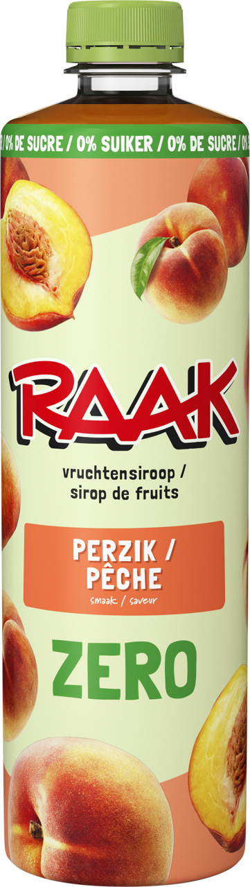Raak Limonadesiroop perzik zero
