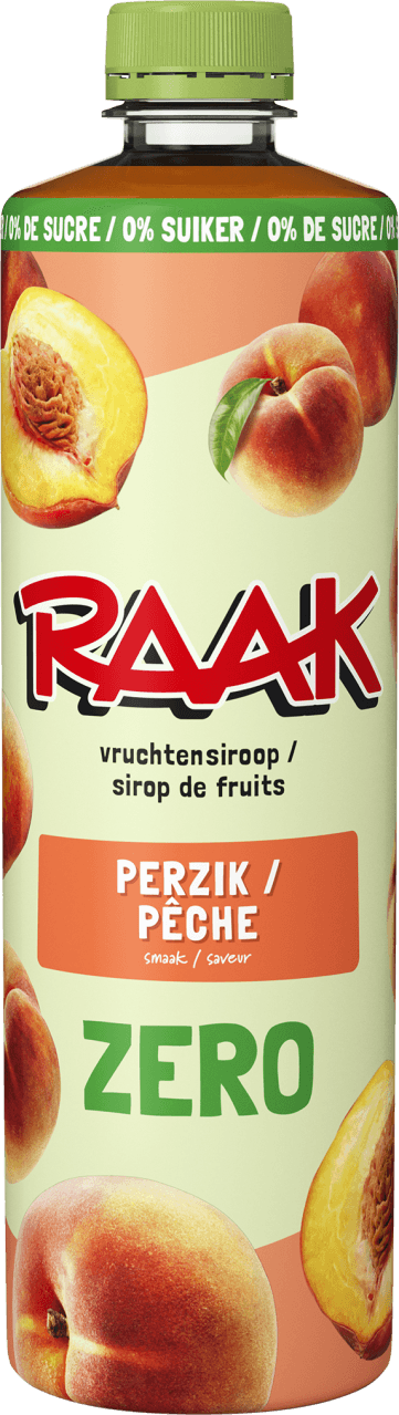 Raak Limonadesiroop perzik zero