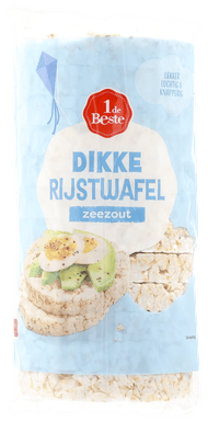 1 de Beste Rijstwafels met zeezout Foto van 1 de Beste Rijstwafels met zeezout