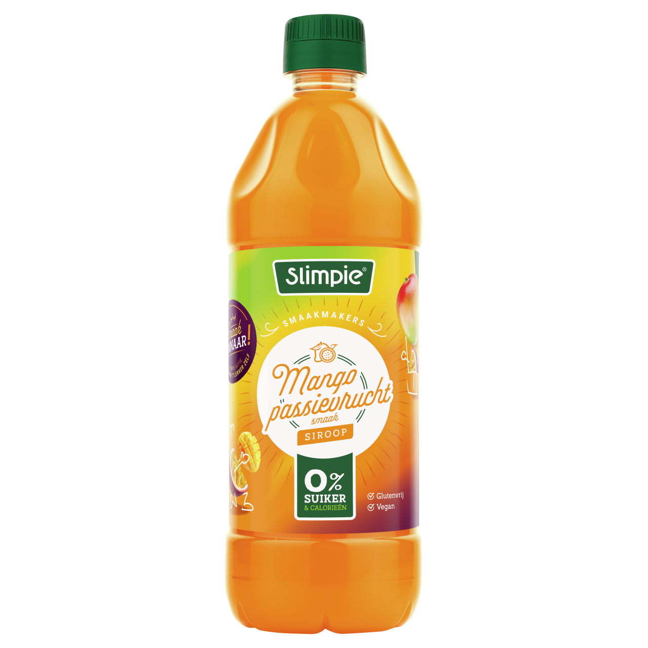 Slimpie Limonadesiroop mango-passievrucht 0%