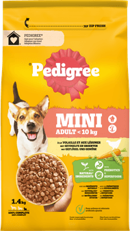 Foto van Pedigree Hondenvoer adult mini gevogelte en groente