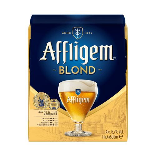 Blond bier blik