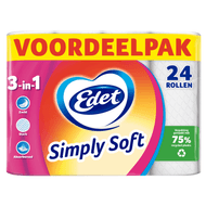 Foto van Edet Toiletpapier 24 rollen simply soft
