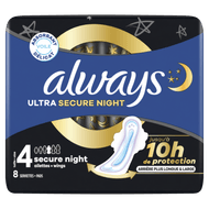 Always Maandverband ultra secure night wings Foto van Always Maandverband ultra secure night wings