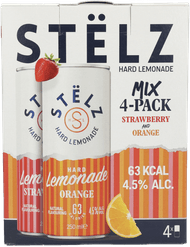 Stelz Hard lemonade strawberry & orange Foto van Stelz Hard lemonade strawberry & orange