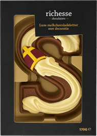 Foto van Luxe chocoladeletter mijter melk