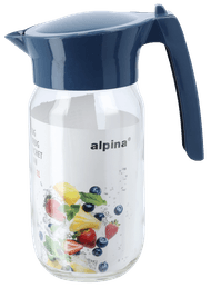 Glazen drinkkan 1ltr 3ass Foto van Glazen drinkkan 1ltr 3ass