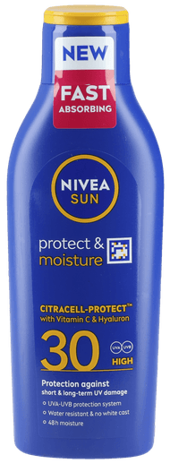 Nivea Sun prot & hydr zonnemelk spf30 Foto van Nivea Sun prot & hydr zonnemelk spf30