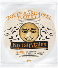 Foto van No Fairytales Tortilla zoete aardappel