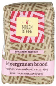Molensteen Broodmix meergranen Foto van Molensteen Broodmix meergranen