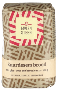Molensteen Broodmix zuurdesem Foto van Molensteen Broodmix zuurdesem
