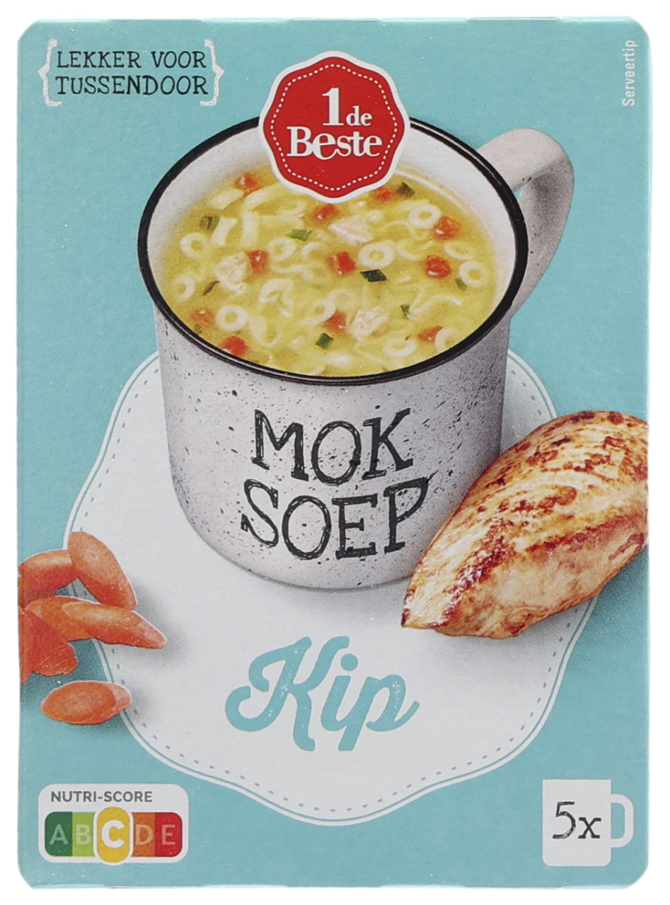 1 de Beste 1 kop soep kip 5 st.