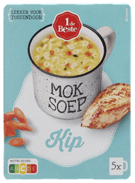 1 de Beste 1 kop soep kip 5 st. Foto van 1 de Beste 1 kop soep kip 5 st.