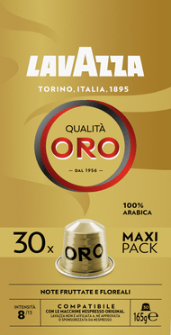 Lavazza Koffiecups alu qualita oro sterkte 8 Foto van Lavazza Koffiecups alu qualita oro sterkte 8