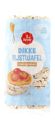 1 de Beste Dikke rijstwafel meergranen Foto van 1 de Beste Dikke rijstwafel meergranen