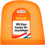 Fancylabel Oranje kaas jong belegen Foto van Fancylabel Oranje kaas jong belegen