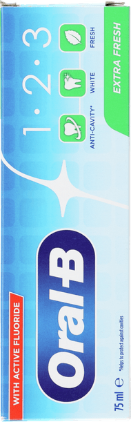 Oral-B Tandpasta 123 extra fresh Foto van Oral-B Tandpasta 123 extra fresh
