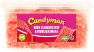 Foto van Candyman Zure slingers aardbeiensmaak