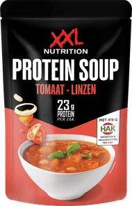 XXL Nutrition Protein soep tomaat linzen Foto van XXL Nutrition Protein soep tomaat linzen