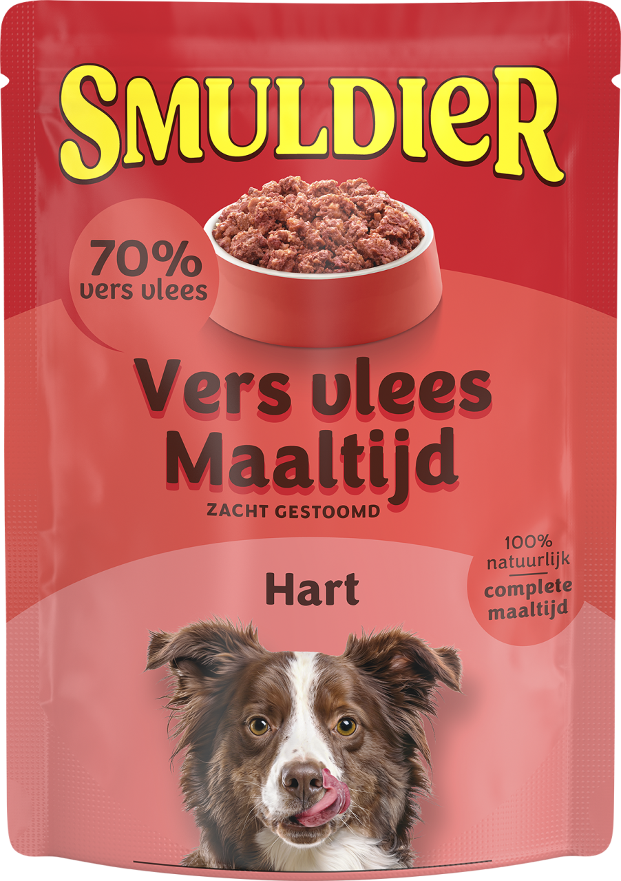 Smuldier Vers vlees maaltijd pouch hart