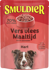 Foto van Smuldier Vers vlees maaltijd pouch hart