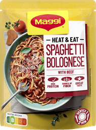 Maggi Heat & eat spaghetti bolognese Foto van Maggi Heat & eat spaghetti bolognese