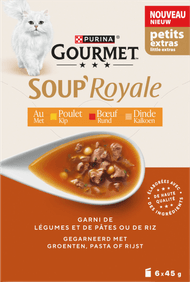 Gourmet Kattenvoer royale vlees 6st. Foto van Gourmet Kattenvoer royale vlees 6st.