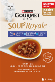 Gourmet Kattenvoer royale vis 6st. Foto van Gourmet Kattenvoer royale vis 6st.