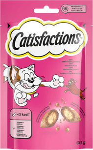 Catisfactions Kattensnacks met rundvlees Foto van Catisfactions Kattensnacks met rundvlees