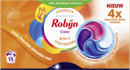 Robijn Vloeibaar wasmiddel caps 3 in 1 Foto van Robijn Vloeibaar wasmiddel caps 3 in 1