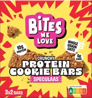 BitesWeLove Crunchy bars protein speculaas 3x2st. Foto van BitesWeLove Crunchy bars protein speculaas 3x2st.