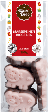 Foto van MartiChoc Marsepein biggetjes