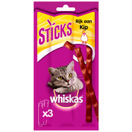 Whiskas Kattensnacks sticks rijk aan kip Foto van Whiskas Kattensnacks sticks rijk aan kip