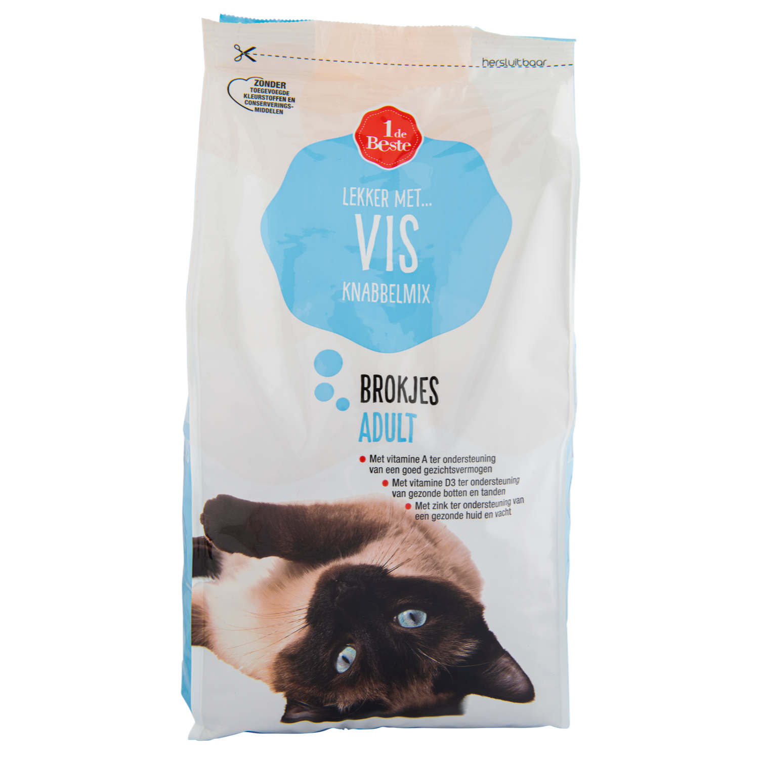 1 de Beste Knabbelmix vis adult
