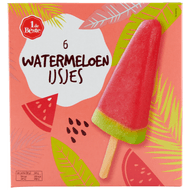 1 de Beste Watermeloenijsjes 6 stuks Foto van 1 de Beste Watermeloenijsjes 6 stuks