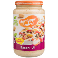 Aardappel anders Bacon ui Foto van Aardappel anders Bacon ui