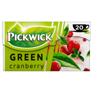 Pickwick Cranberry groene thee Foto van Pickwick Cranberry groene thee
