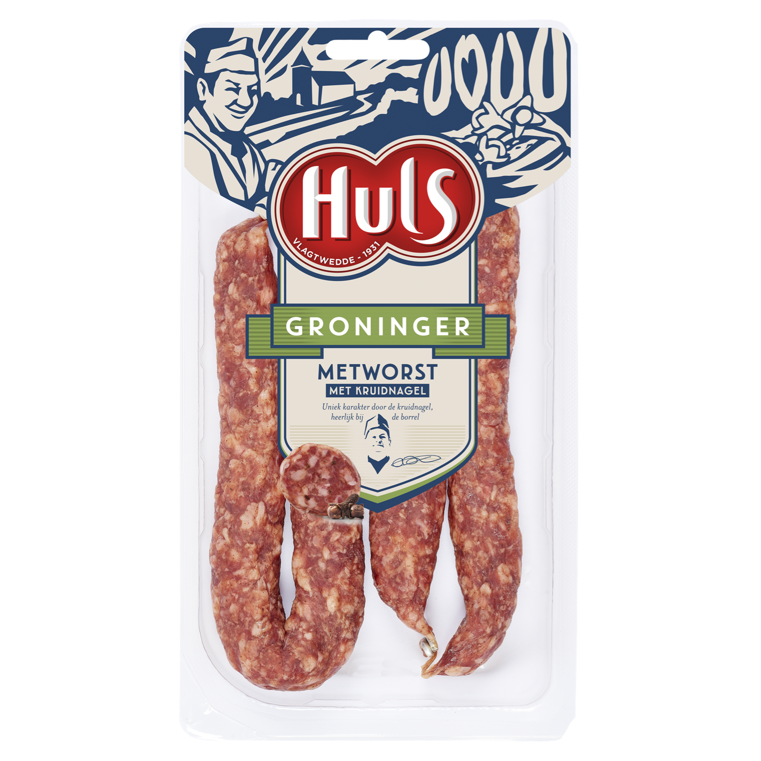 Huls Groninger metworst