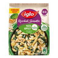 Iglo Roerbaksensatie kip-pasta-boursin Foto van Iglo Roerbaksensatie kip-pasta-boursin