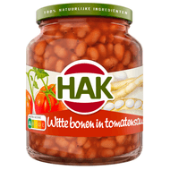 Hak Witte bonen in tomatensaus Foto van Hak Witte bonen in tomatensaus