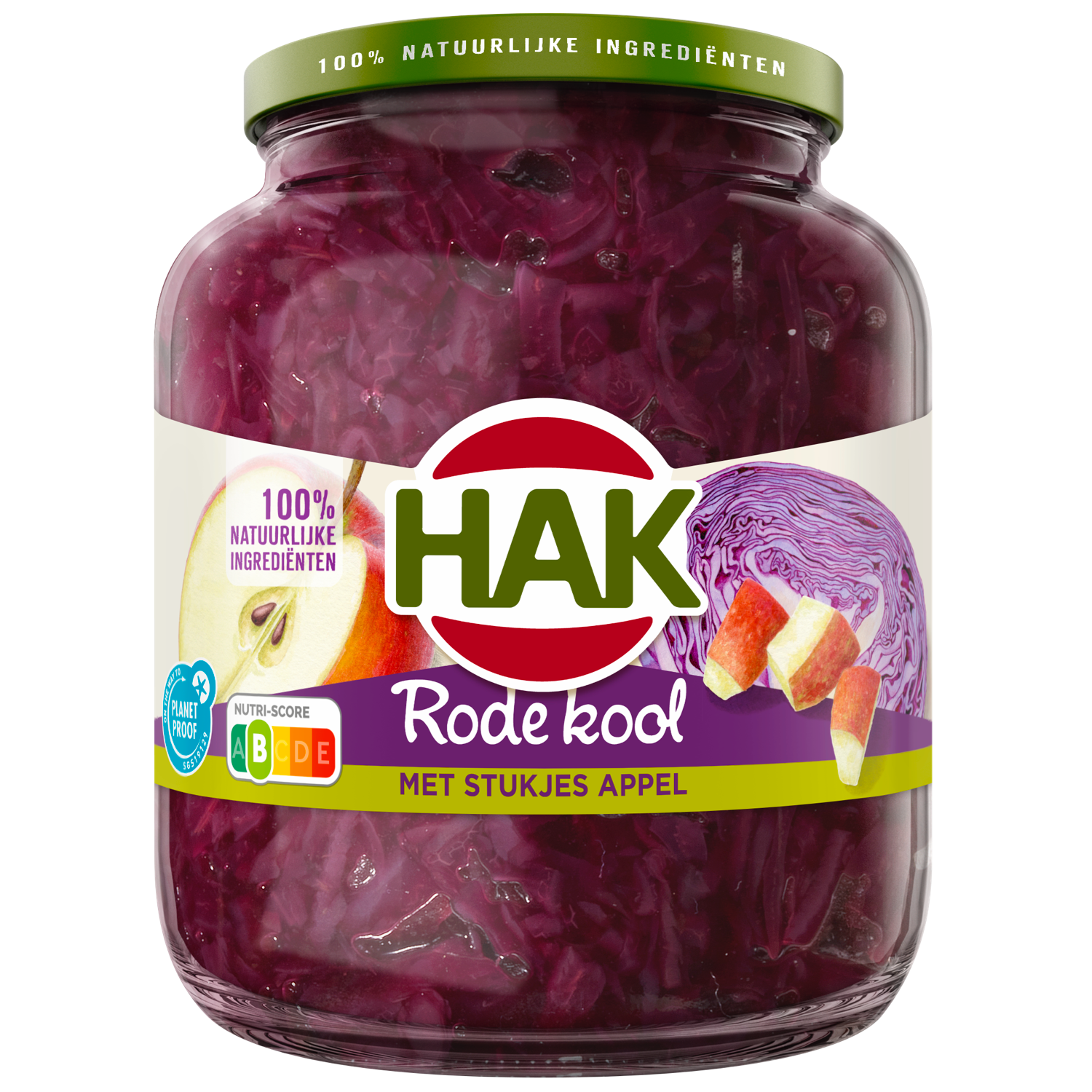 Hak Rode kool met stukjes appel